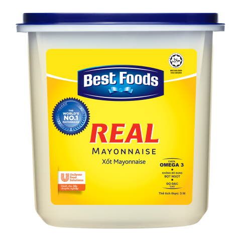 1 THÙNG Xốt Mayonnaise Best Foods Real 3L